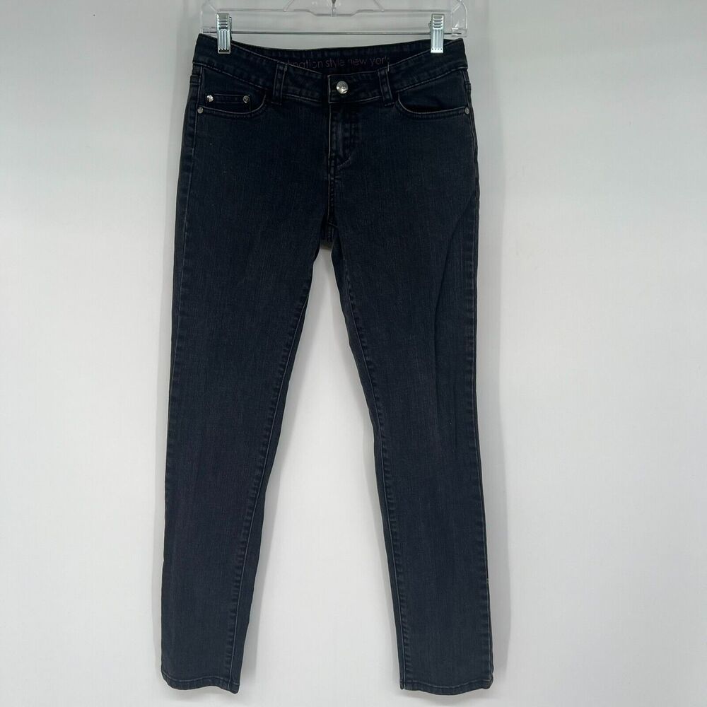 Patricia Field NYC Jeans Womens 28 Black Low Rise Skinny Slim Fit Stretch Modern